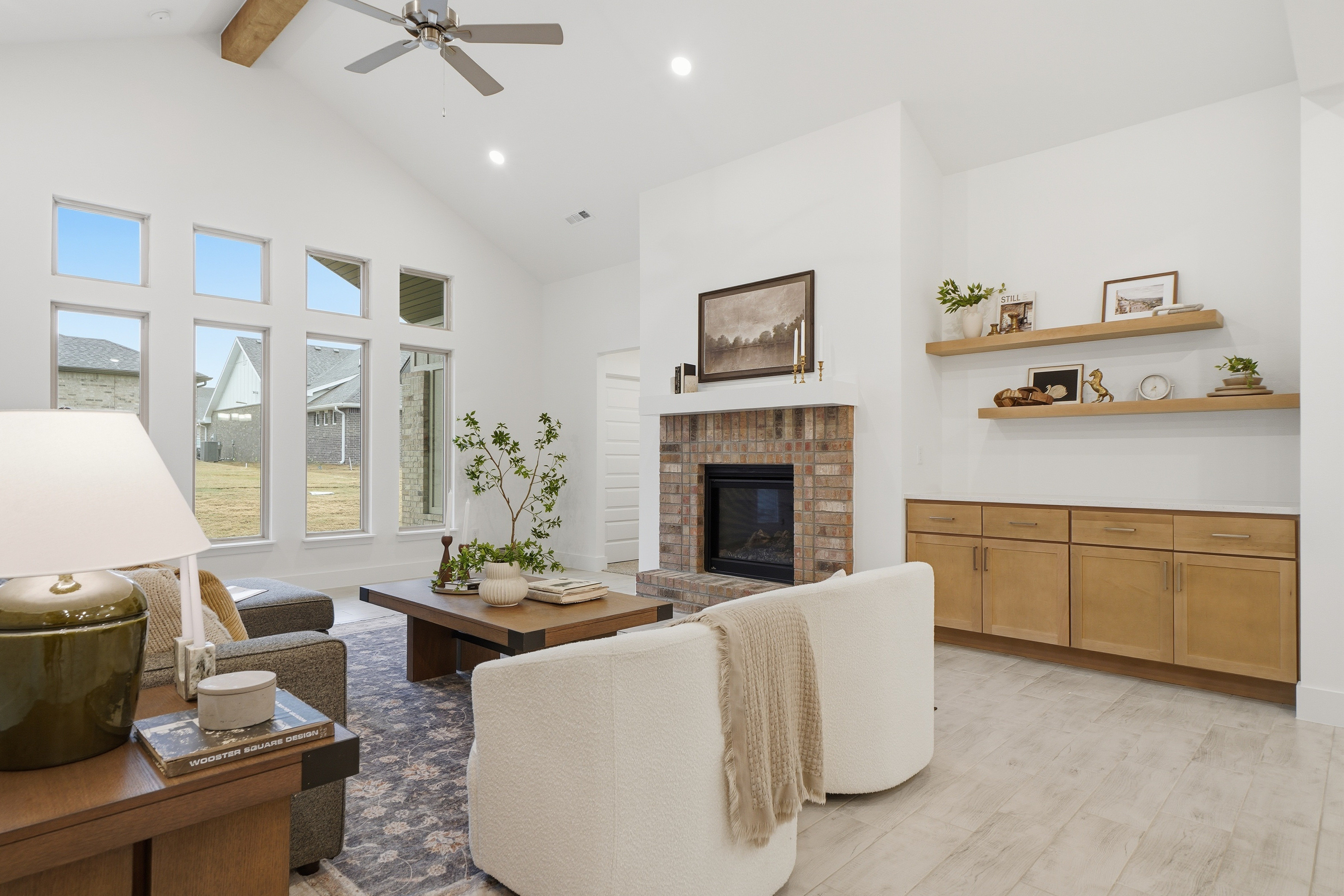 Quality Brick Fireplace Option