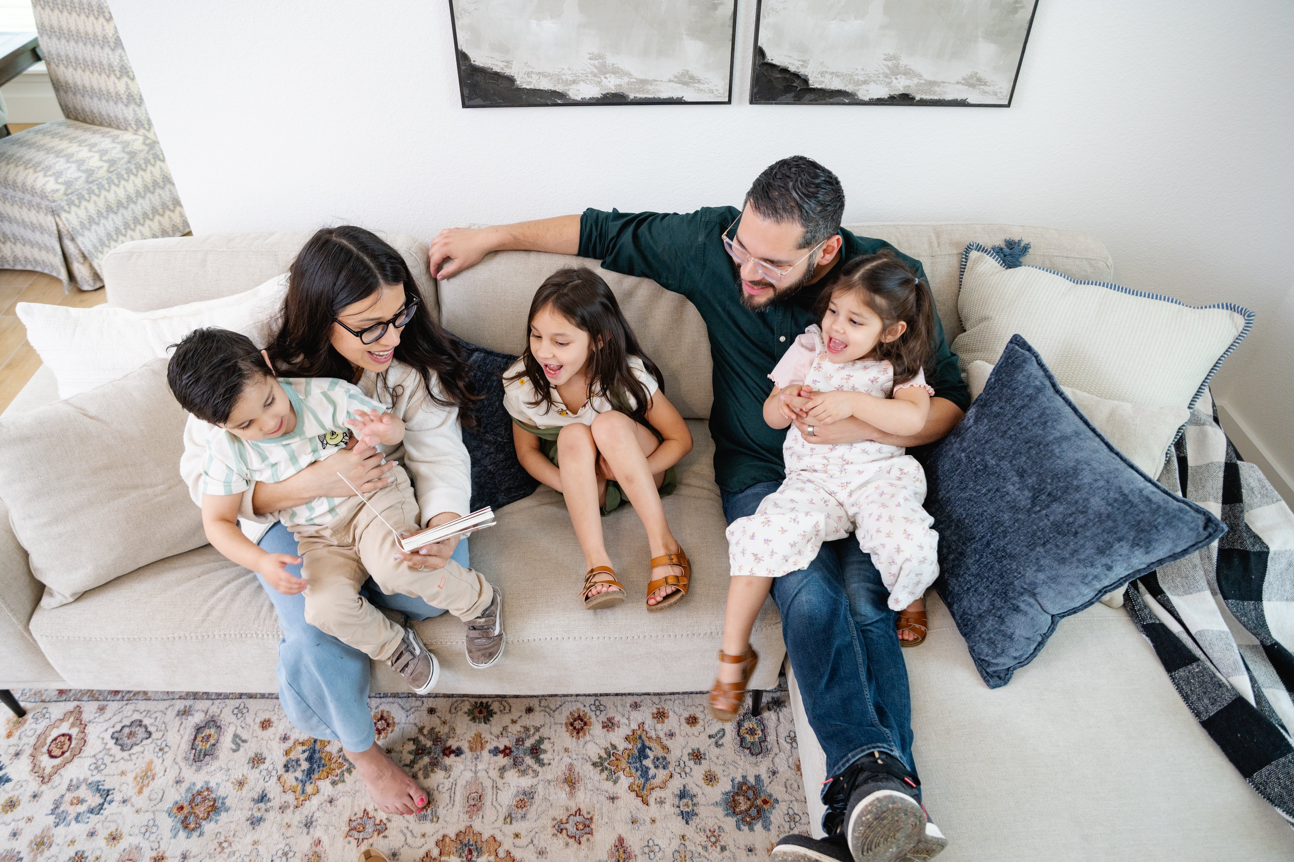 Family enjoying life in Rainer Farms community